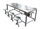 โต๊ะและเก้าอี้สแตนเลสสตีลผลิตภัณฑ์ก่อสร้างความสูง 720-760 มม. ขนาดที่กำหนดเอง ผู้ผลิต