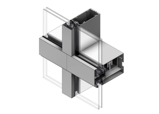 ประเทศจีน ระบบผนังม่านอลูมิเนียมกระจกกันน้ำประสิทธิภาพความปลอดภัยสูง ผู้ผลิต